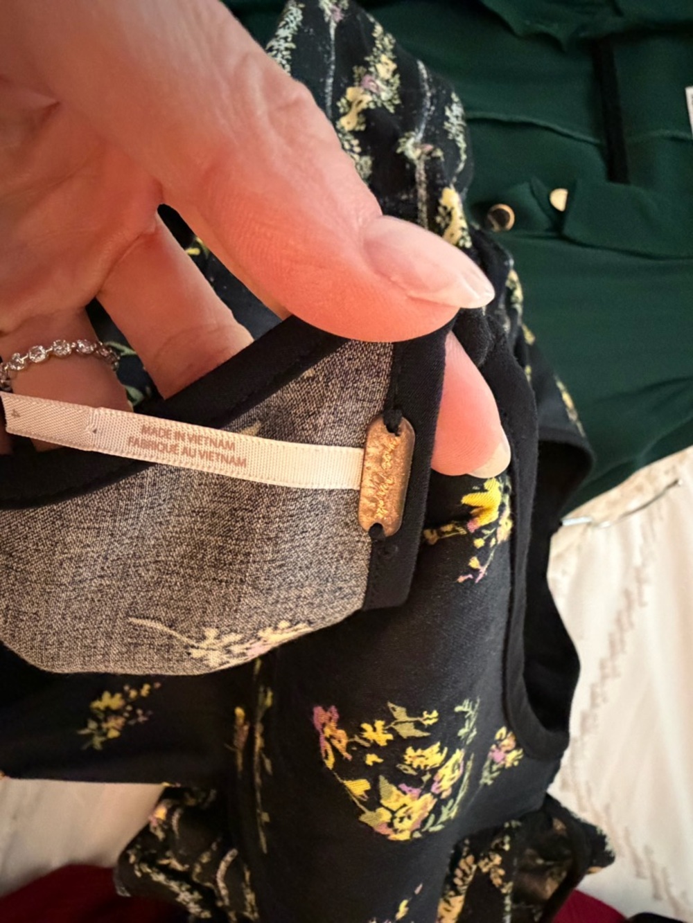 Free people midi dress with slit - Picture 3 of 4